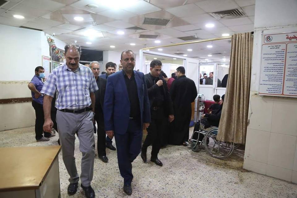 صحة النجف اشرف   المحافظ يزور مدينة الصدر ويثني على جهود العاملين فيها