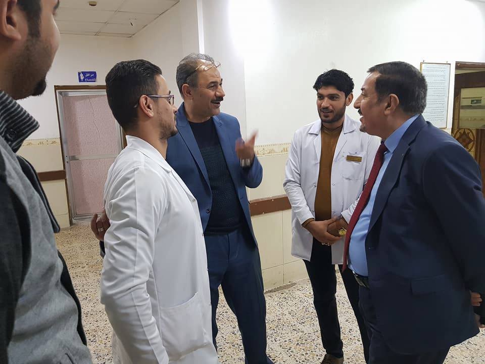 صحة النجف الاشرف  المدير العام يزور طوارئ مدينة الصدر الطبية ليلا