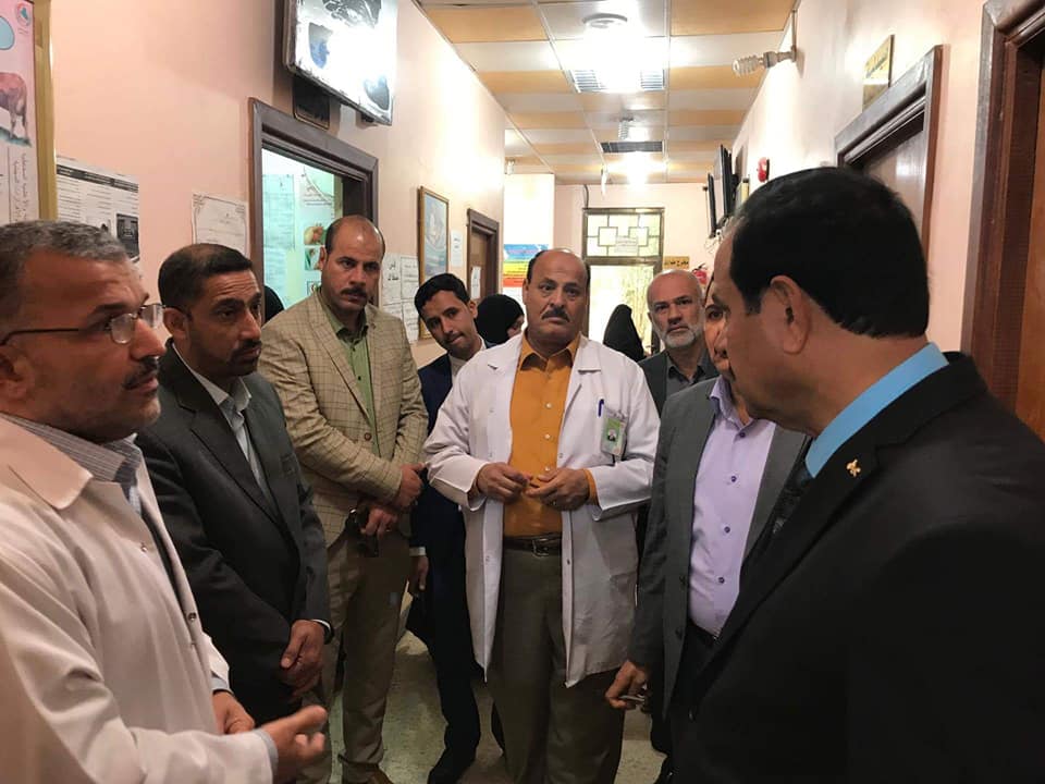 المدير العام يواصل زياراته التفقدية للمؤسسات الصحية بزيارة مركز الامام الحسن العسكري (ع )