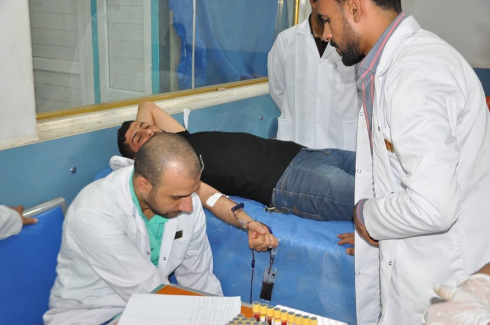 مستشفى الحكيم تنظم حملة للتبرع بالدم لمنتسبيها