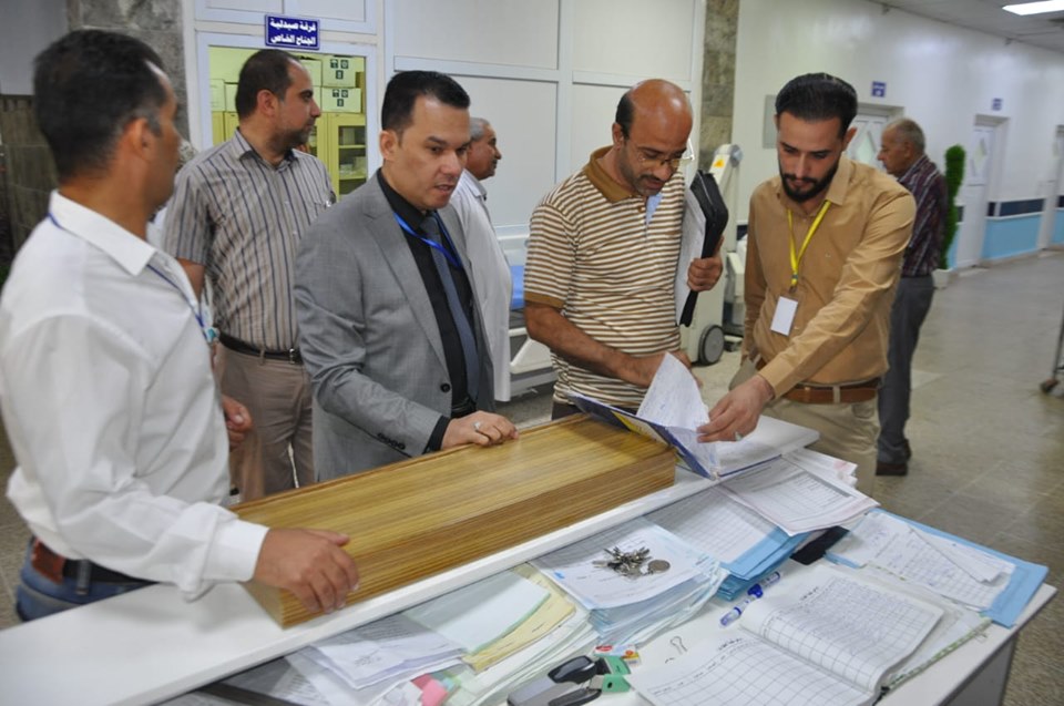 فريق وزاري لتقييم اداء الاجنحة الخاصة في مستشفى الحكيم