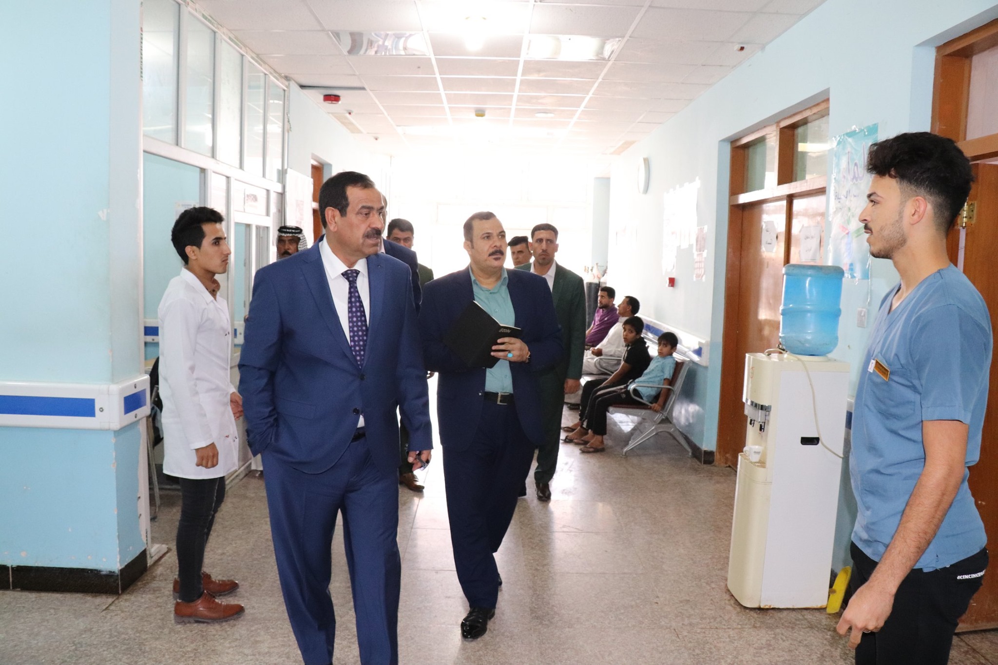 المدير العام يتفقد مستشفيات القادسية والمشخاب والمركز الصحي في سوق شعلان