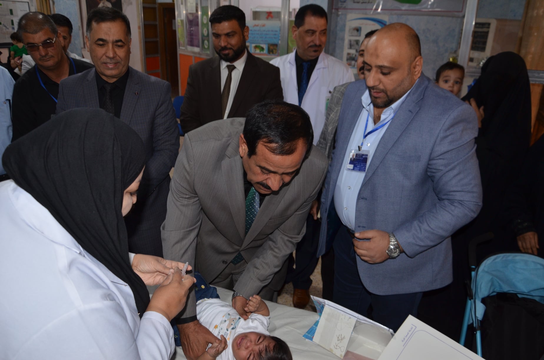 المدير العام يفتتح حملة شلل الاطفال