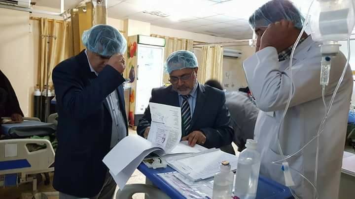 مستشار وزيرة الصحة يتفقد مستشفى الفرات ويشيد بعمله