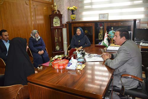 المدير العام يلتقي وفد وزارة الصحة ويطلعه على خطة دائرة صحة النجف في تطوير ملاكاتها